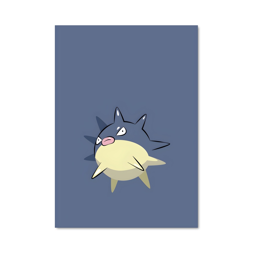 Poster Qwilfish Joyeux – affiche Pokemon