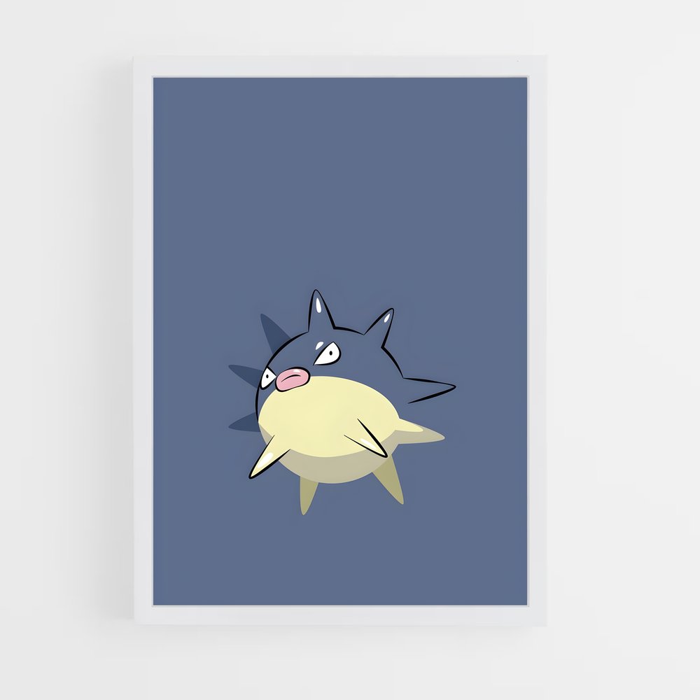 Poster Qwilfish Joyeux – affiche Pokemon (vue 3)