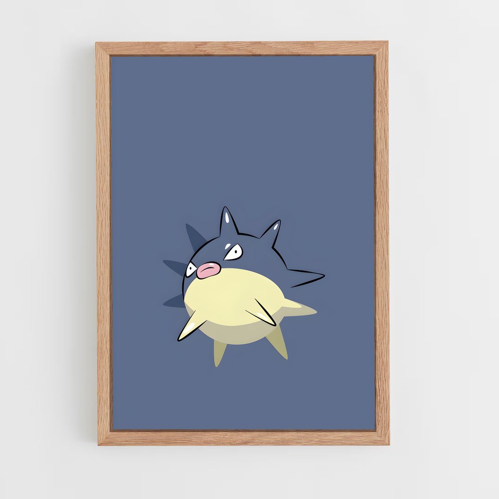 Poster Qwilfish Joyeux – affiche Pokemon (vue 4)