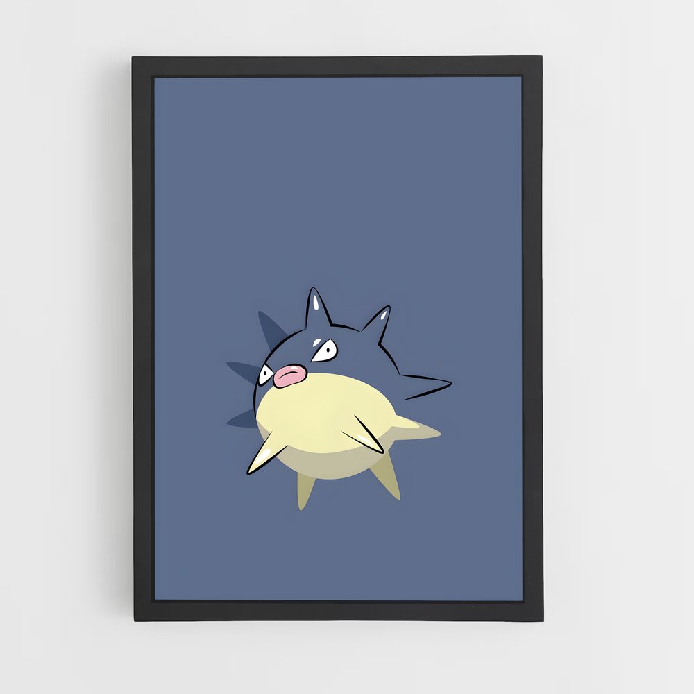 Poster Qwilfish Joyeux – affiche Pokemon (vue 2)