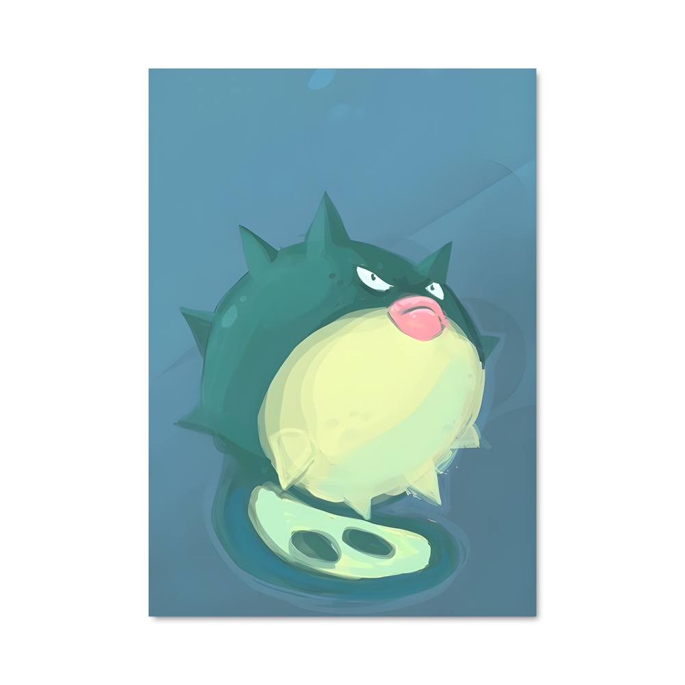Poster Qwilfish Découvrez – affiche Pokemon