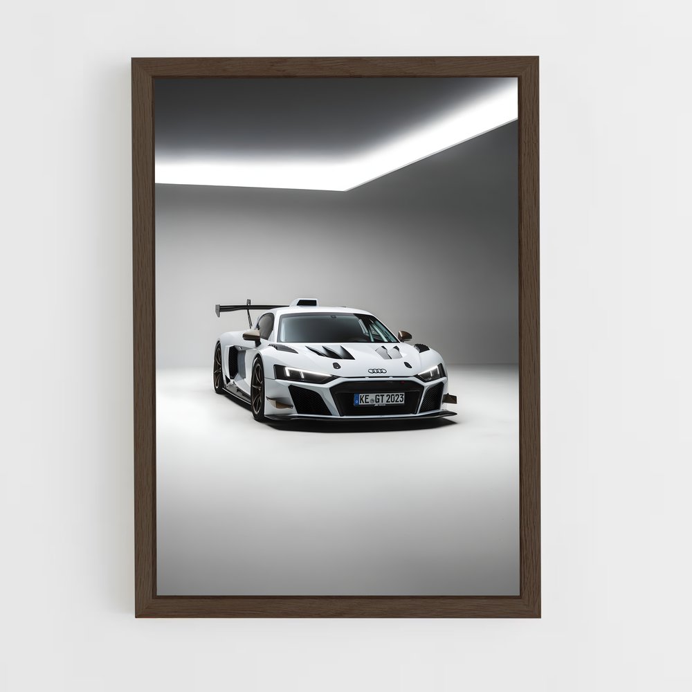 Poster Audi R1 Blanc (vue 5)