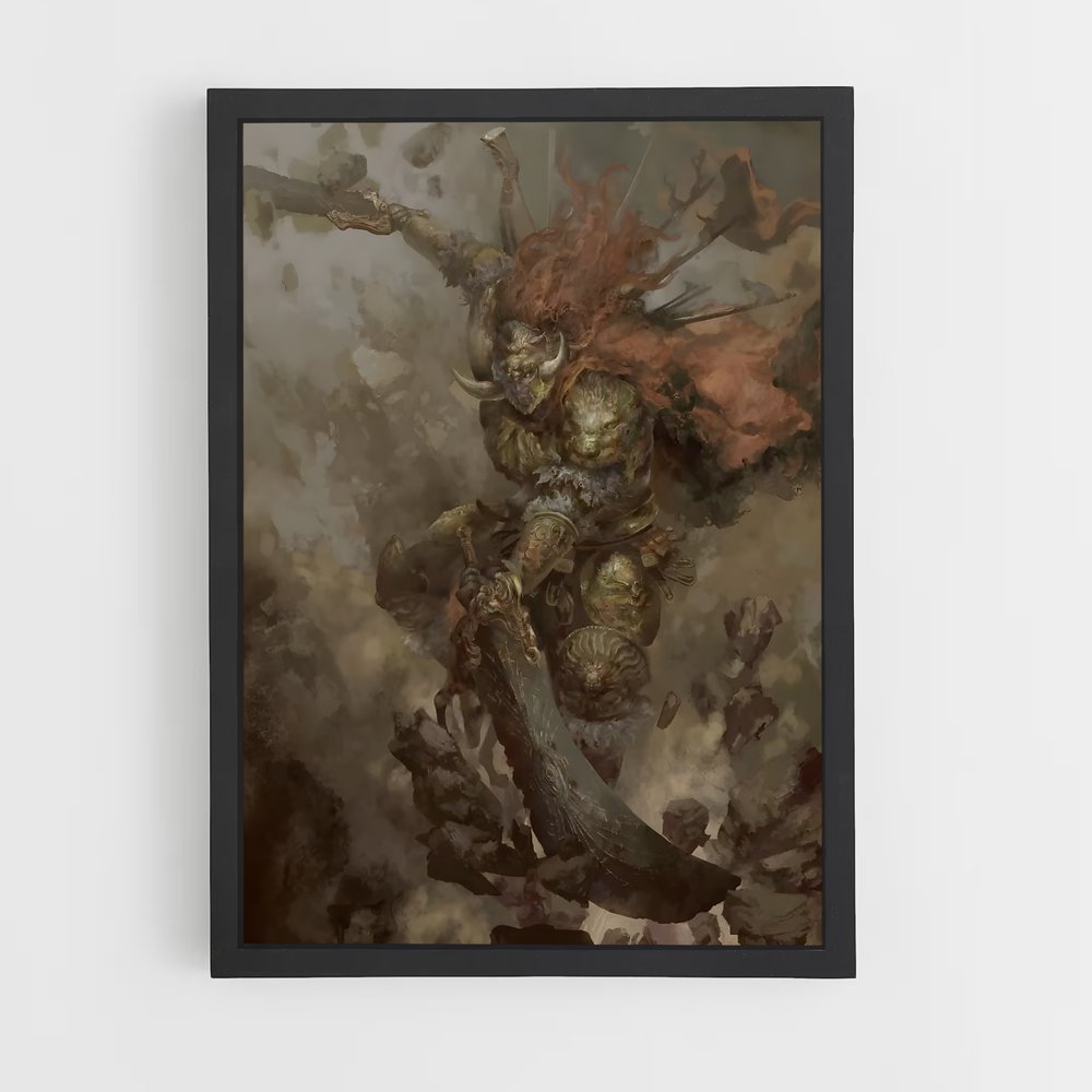 Poster Le Démon Épouvantable – affiche Elden Ring (vue 2)