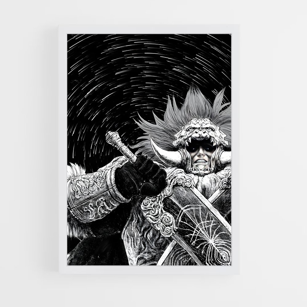 Poster Le Démon à Deux Lames – affiche Elden Ring (vue 3)