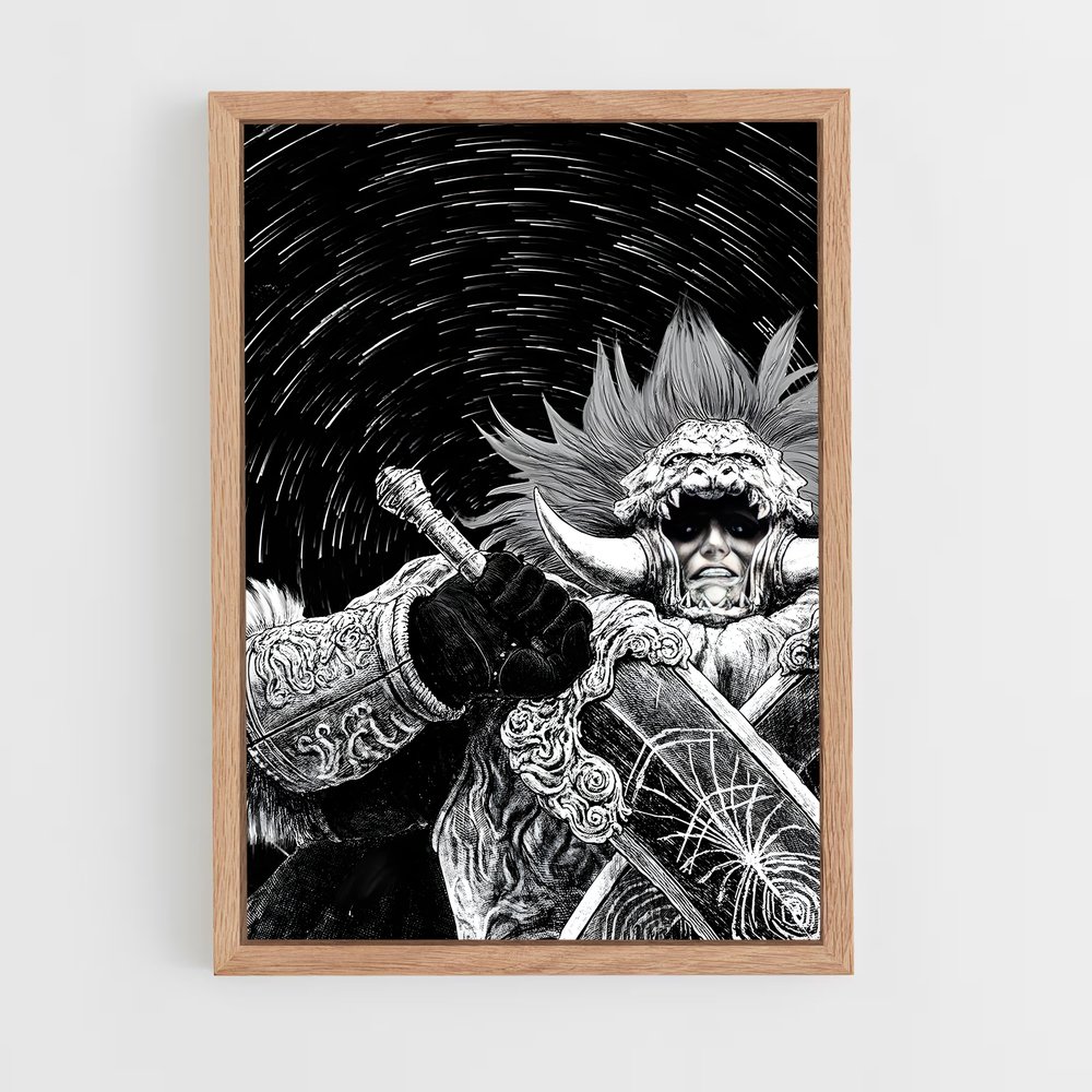 Poster Le Démon à Deux Lames – affiche Elden Ring (vue 4)