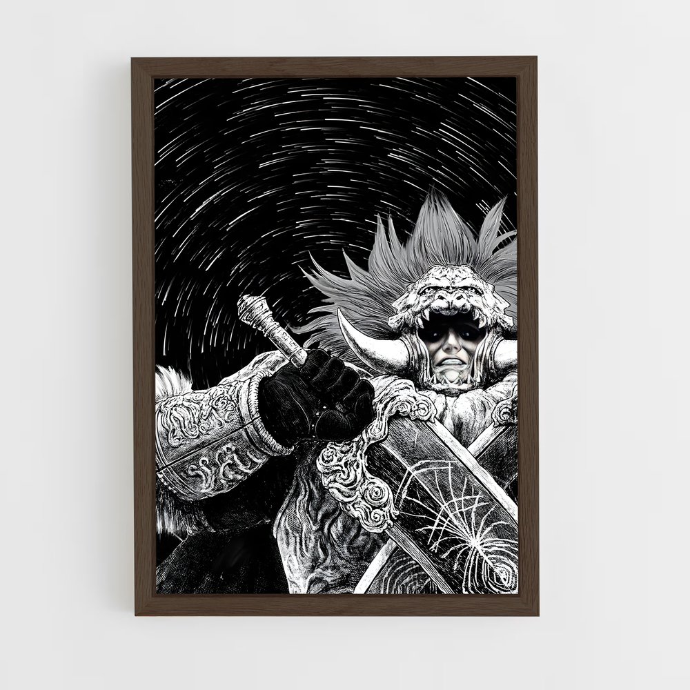 Poster Le Démon à Deux Lames – affiche Elden Ring (vue 5)