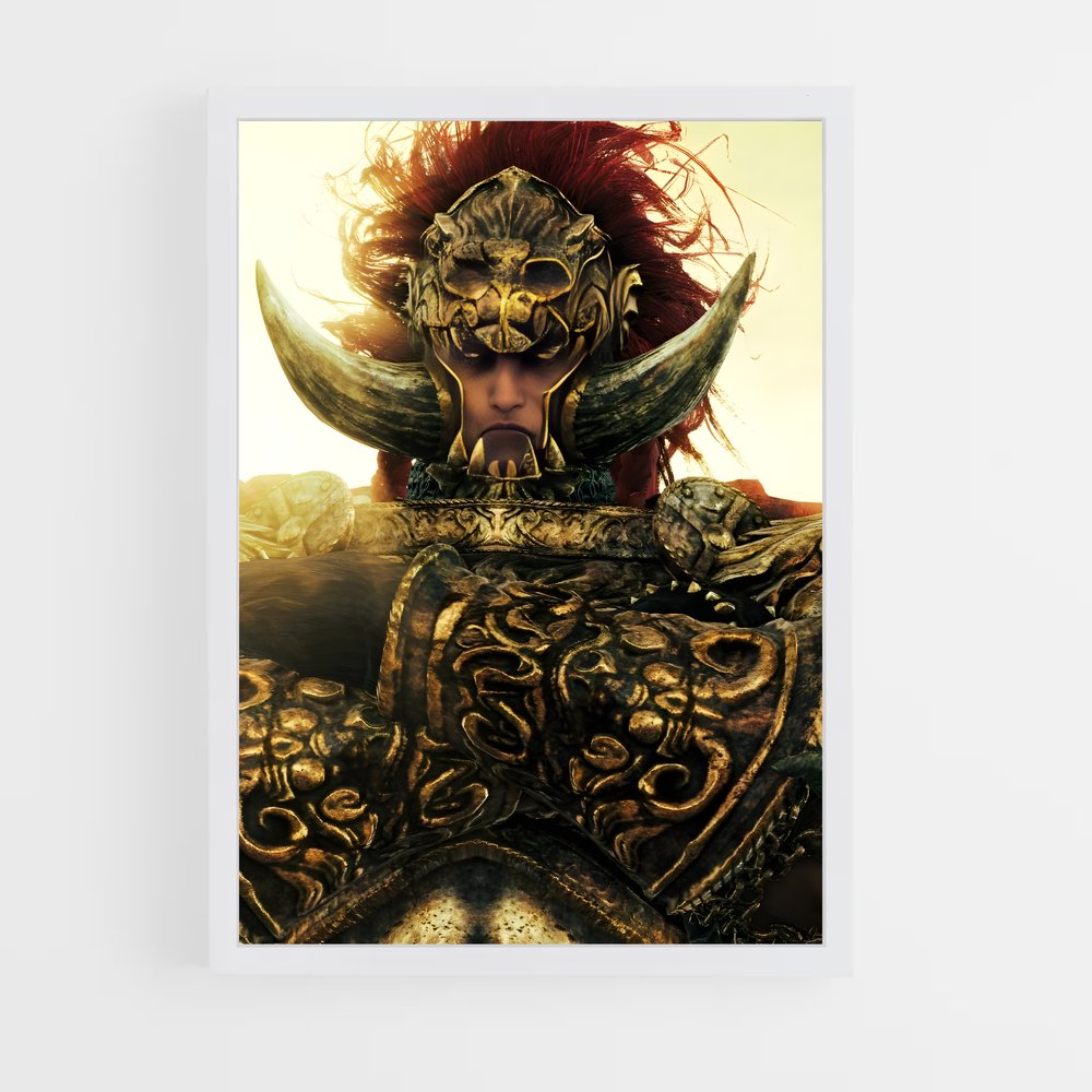 Poster Radahn, Le Héros aux Cornes – affiche Elden Ring (vue 3)