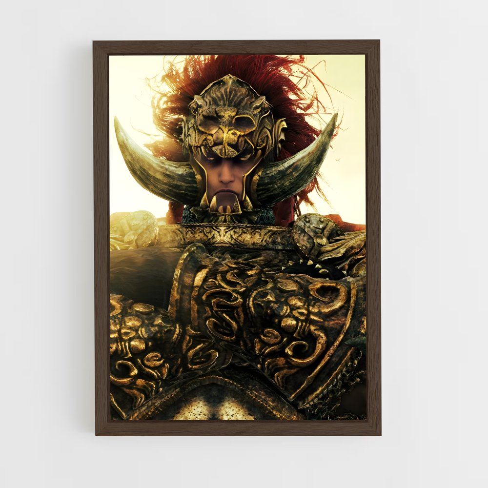 Poster Radahn, Le Héros aux Cornes – affiche Elden Ring (vue 5)