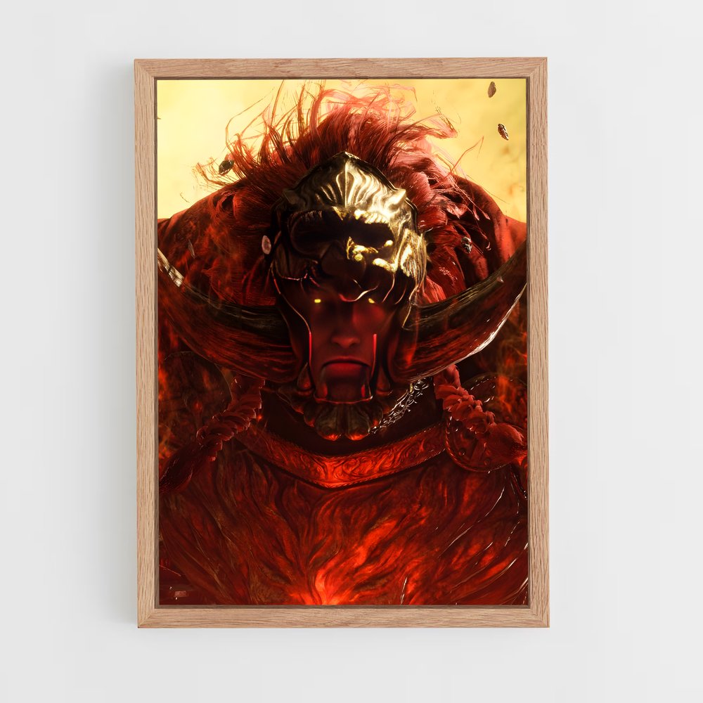 Poster Radahn le Démon Rouge – affiche Elden Ring (vue 4)
