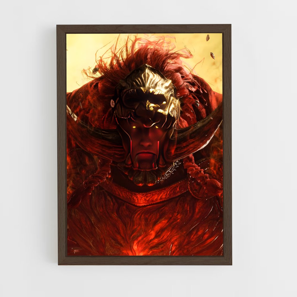 Poster Radahn le Démon Rouge – affiche Elden Ring (vue 5)