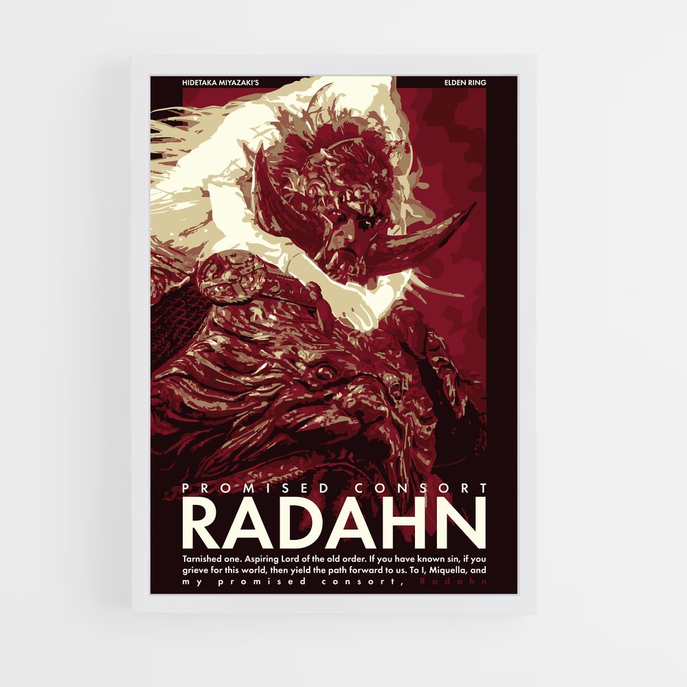 Poster Radahn's Glory – affiche Elden Ring (vue 3)