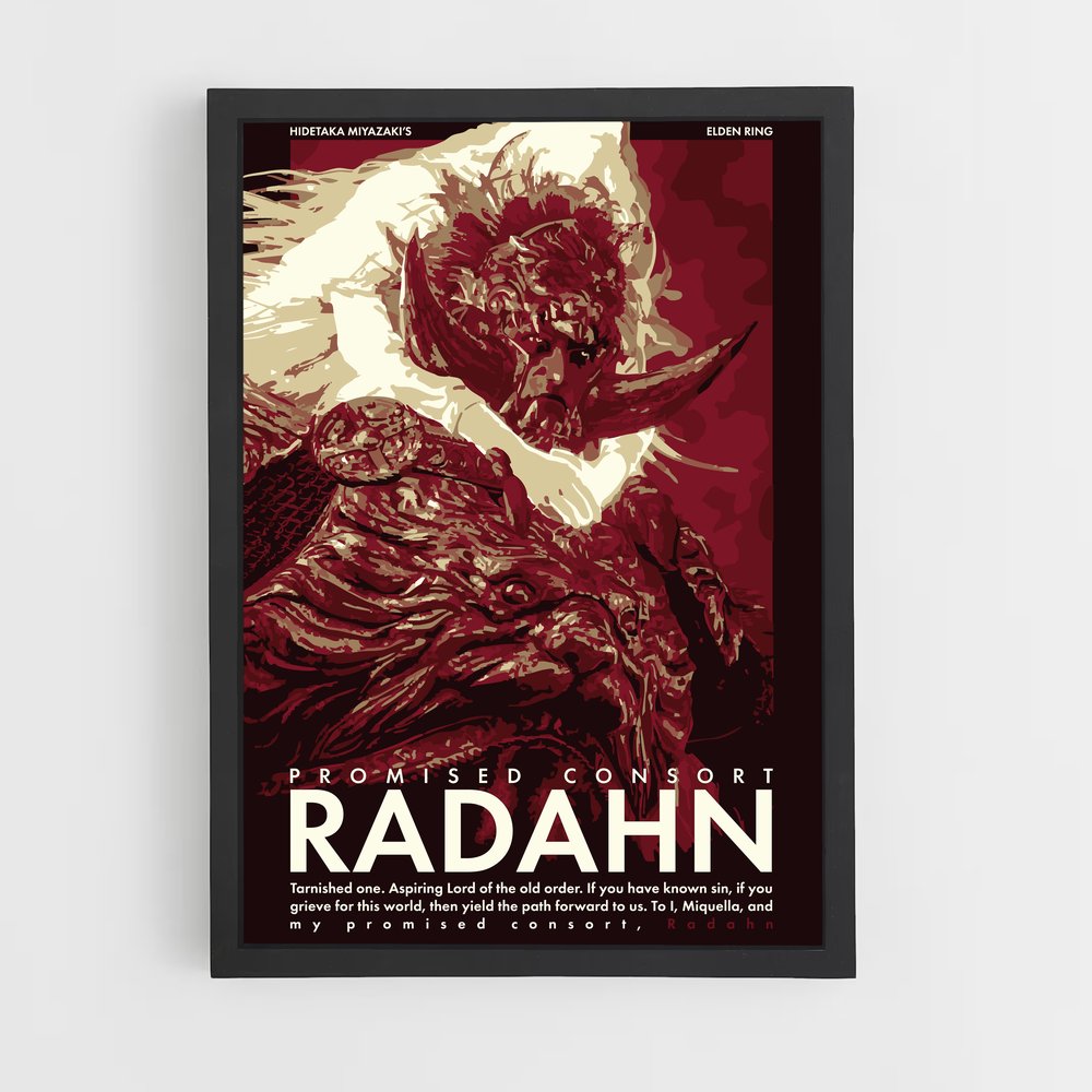 Poster Radahn's Glory – affiche Elden Ring (vue 2)