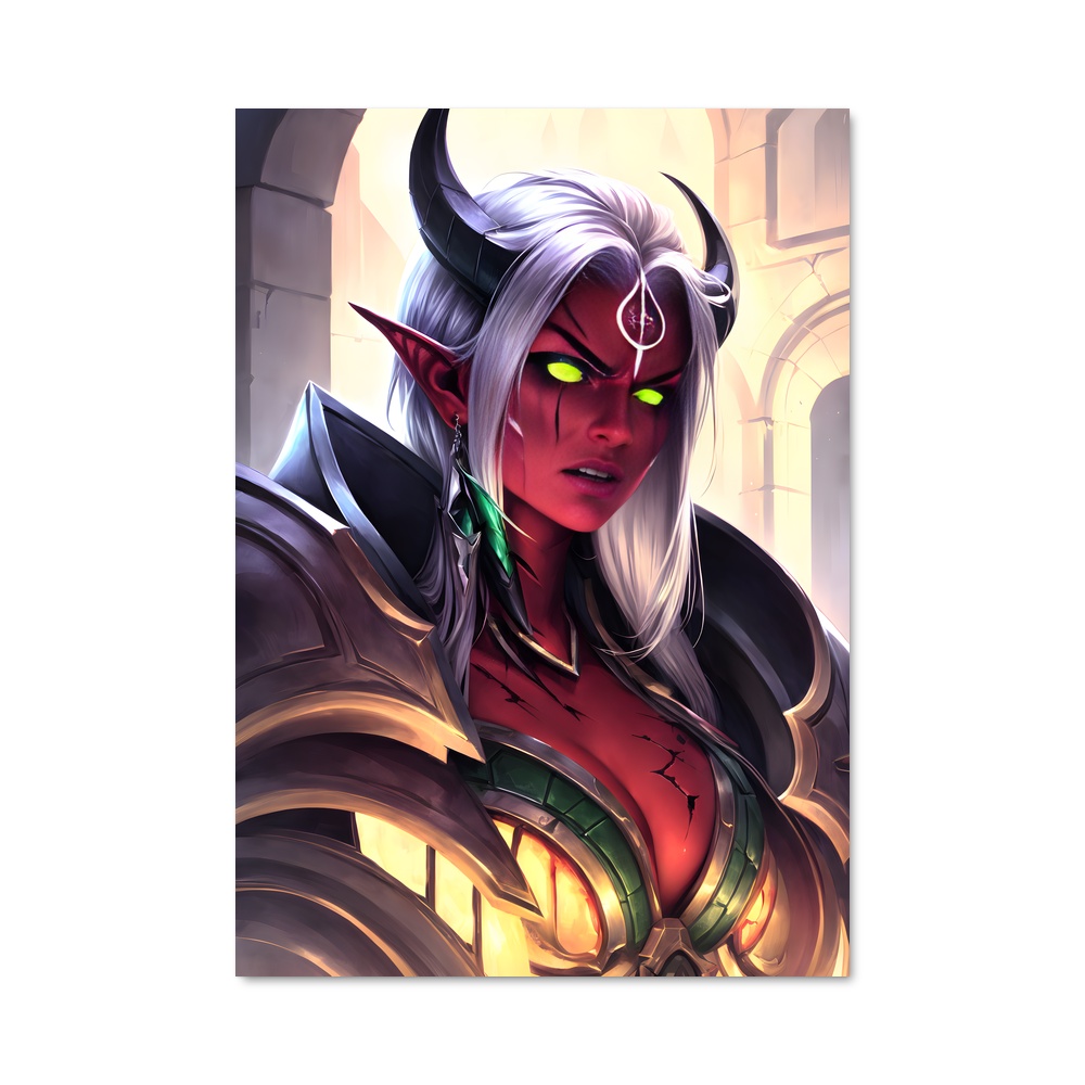 Poster Elfe des Rênes – affiche World of Warcraft