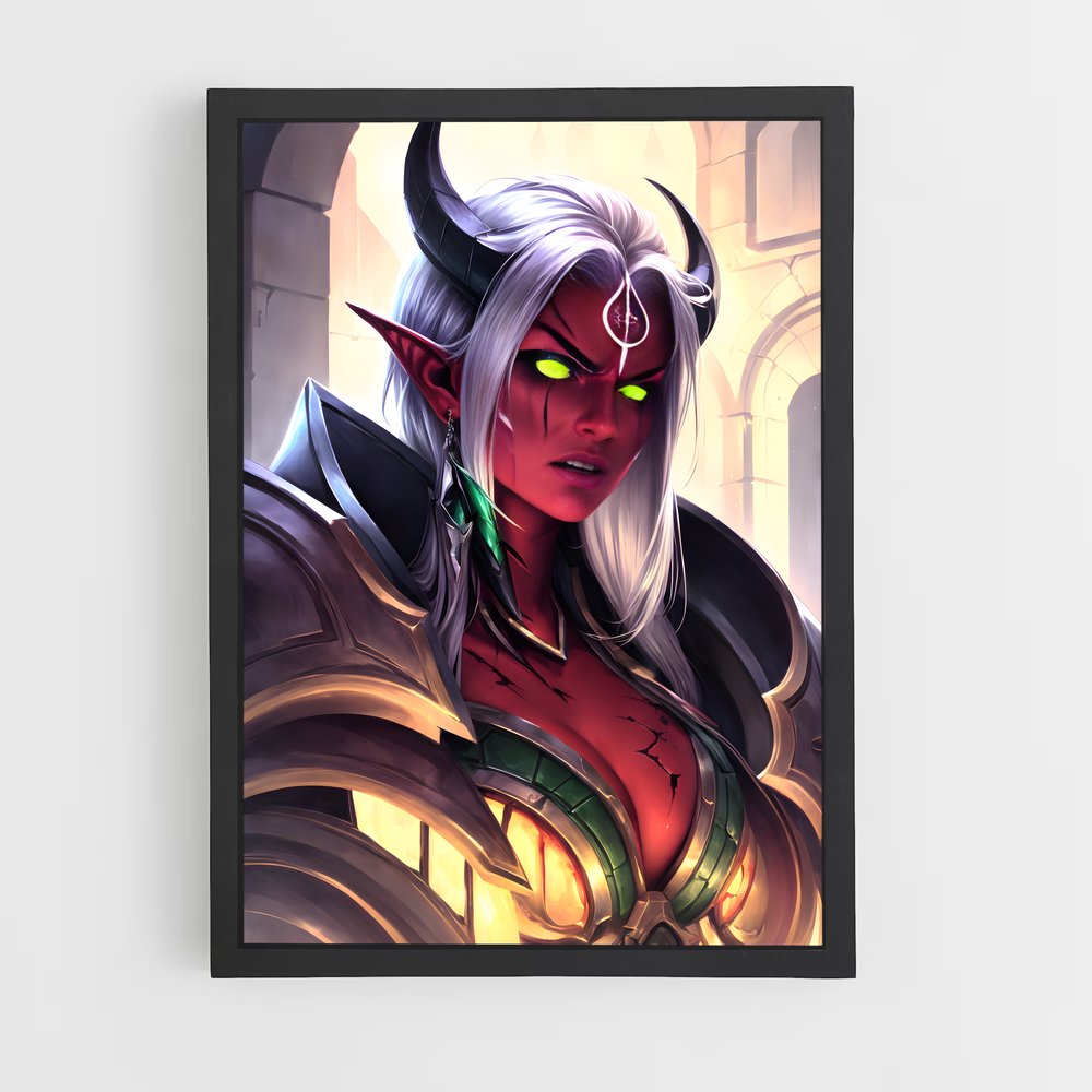 Poster Elfe des Rênes – affiche World of Warcraft (vue 2)