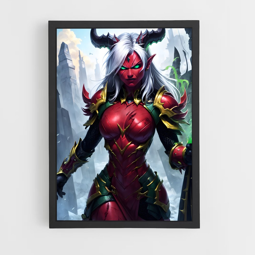Poster Ragnaros Guerrière – affiche World of Warcraft (vue 2)