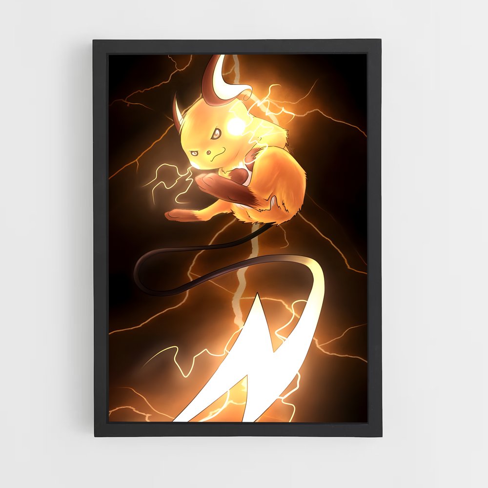 Poster Éclat de Raichu – affiche Pokemon (vue 2)