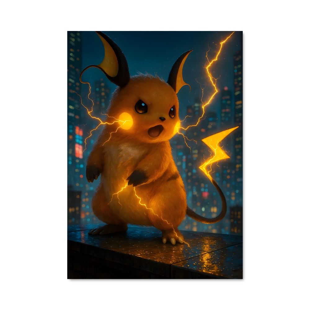 Poster Pio Pio Raichu – affiche Pokemon