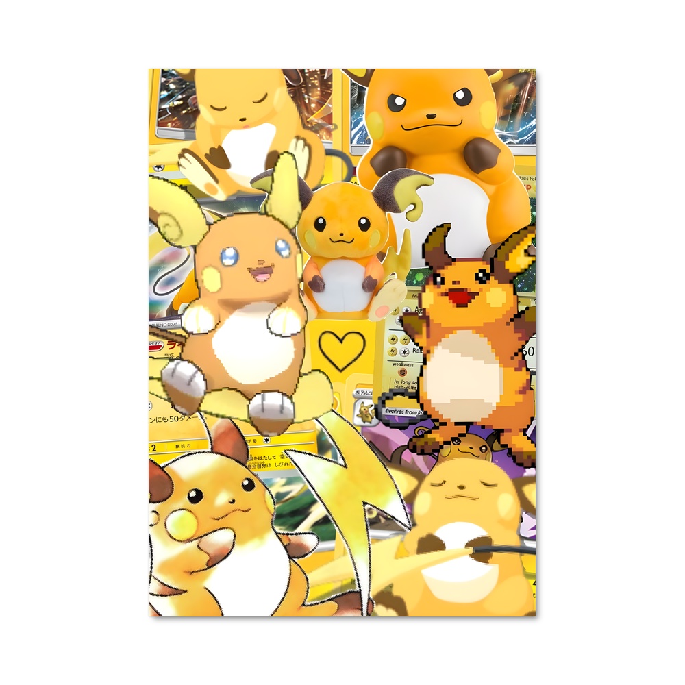Poster Raichu Électrisant – affiche Pokemon