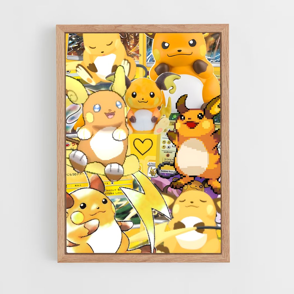 Poster Raichu Électrisant – affiche Pokemon (vue 4)