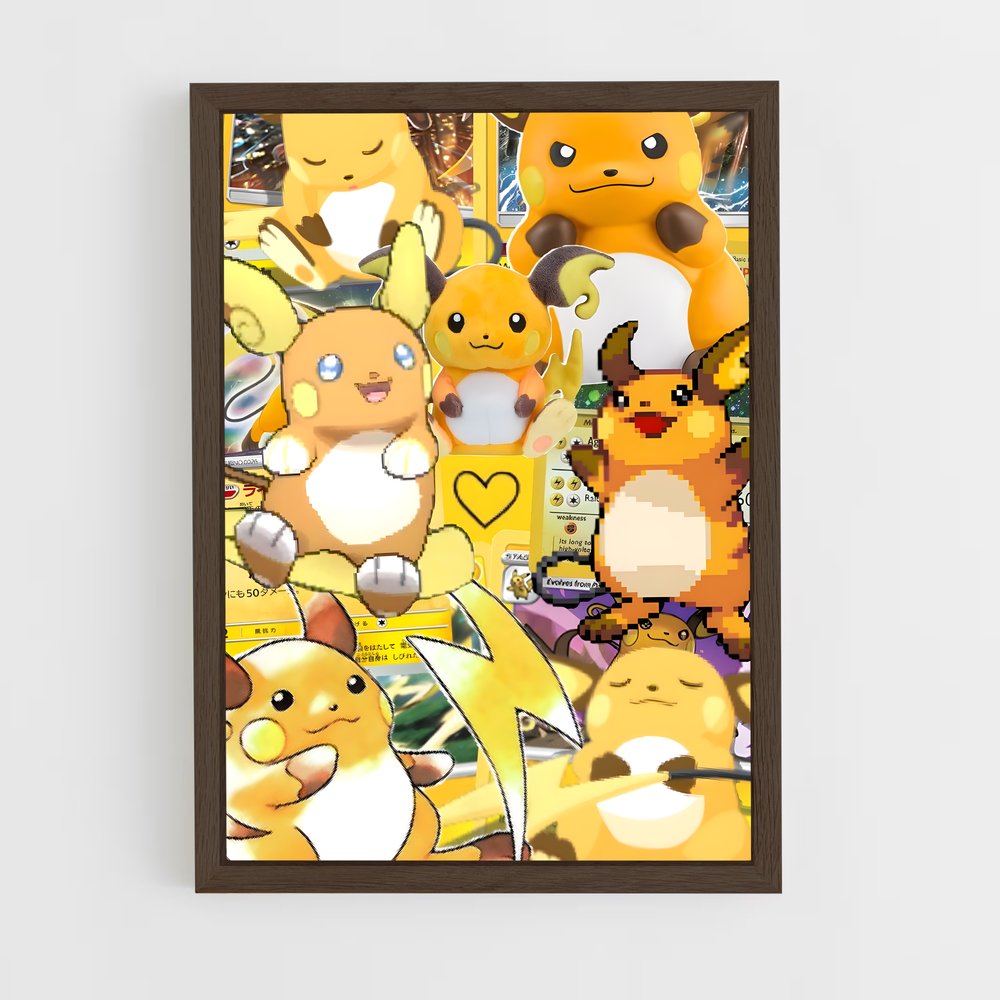 Poster Raichu Électrisant – affiche Pokemon (vue 5)