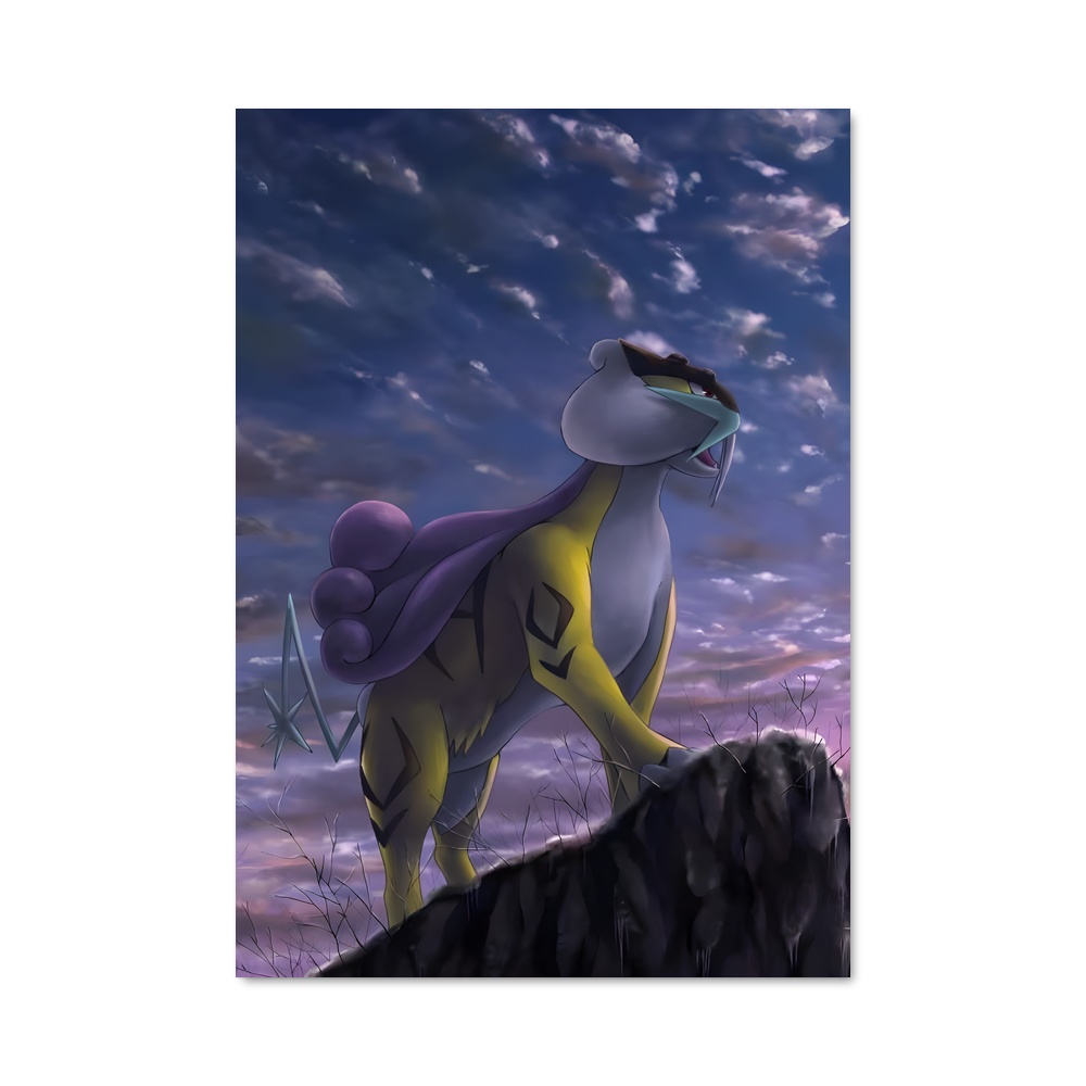 Poster Montagne Éthérée – affiche Pokemon