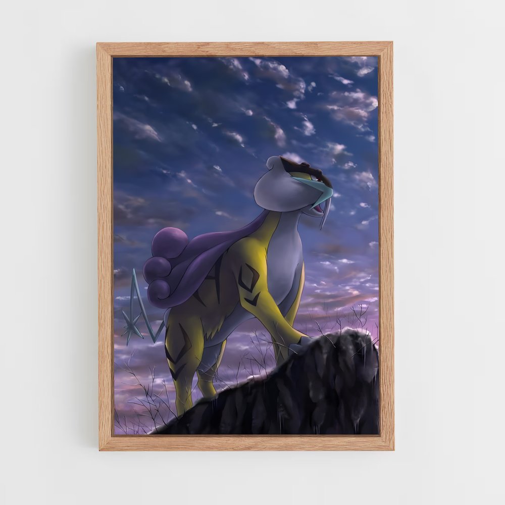 Poster Montagne Éthérée – affiche Pokemon (vue 4)