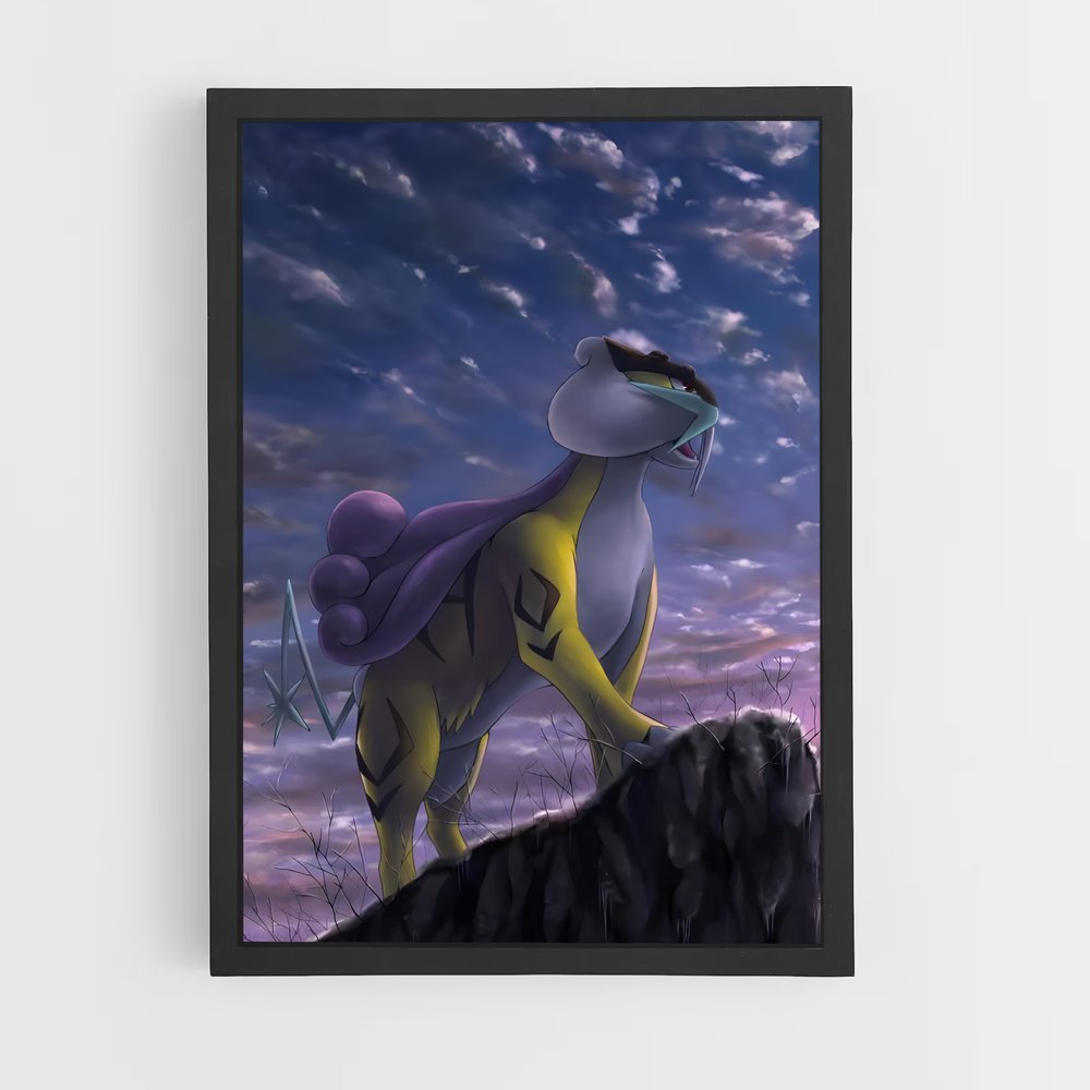 Poster Montagne Éthérée – affiche Pokemon (vue 2)