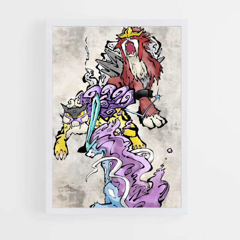 Poster Purple Phantom – affiche Pokemon (vue 3)