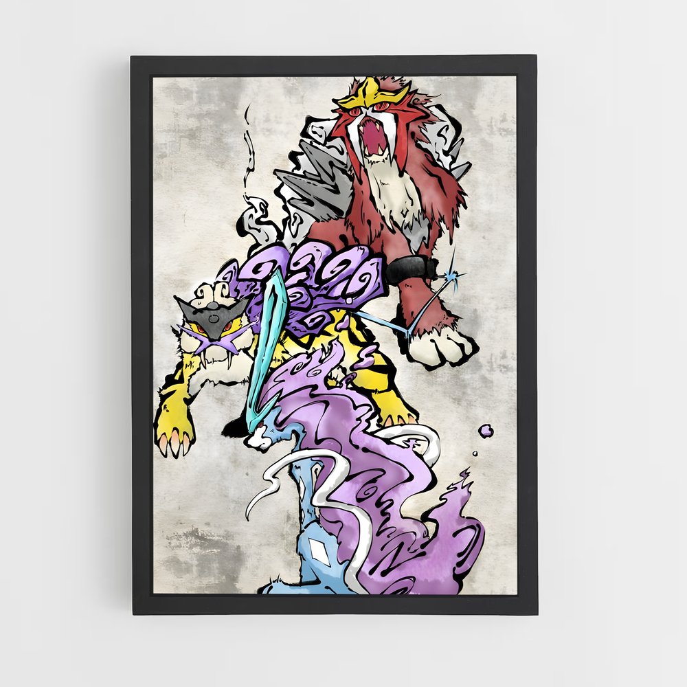 Poster Purple Phantom – affiche Pokemon (vue 2)