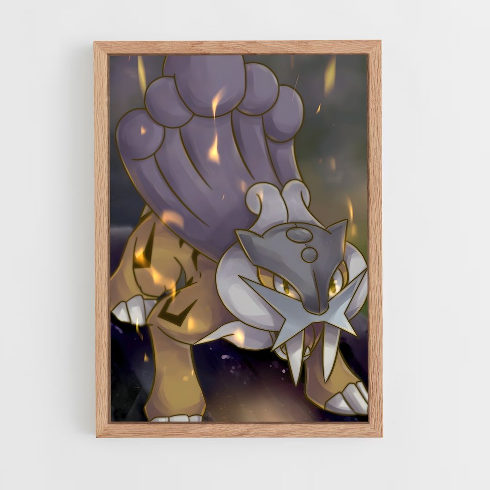 Poster Raikou charme – affiche Pokemon (vue 4)
