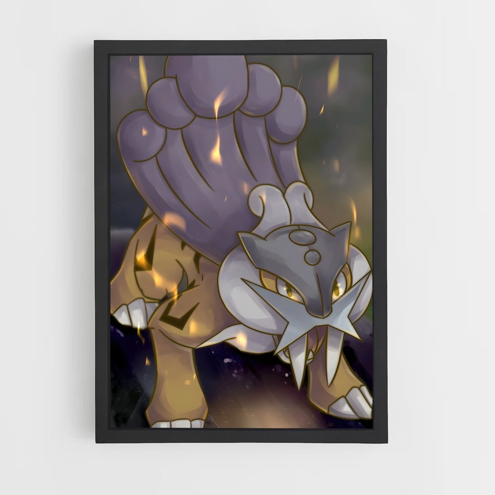 Poster Raikou charme – affiche Pokemon (vue 2)