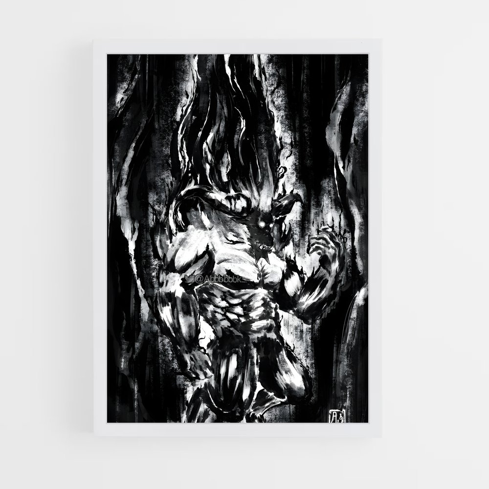 Poster Rajang Intemporelle – affiche Monster Hunter (vue 3)