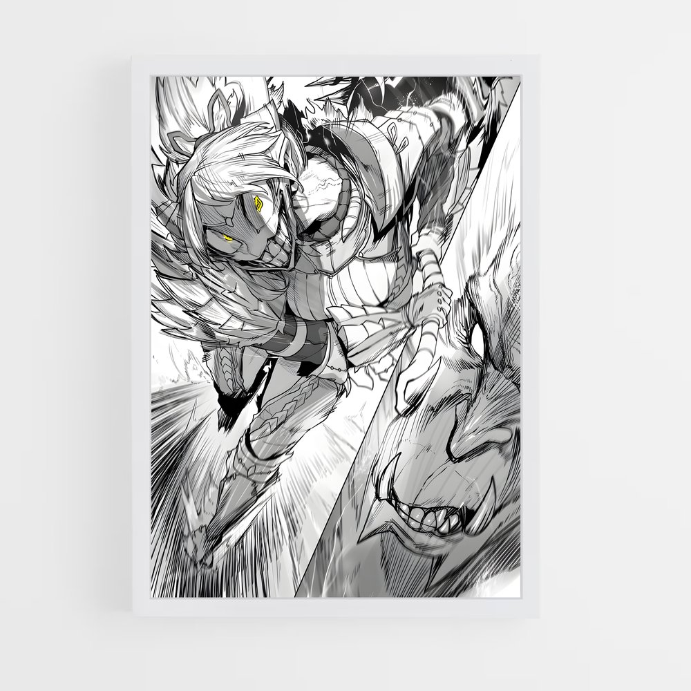 Poster L'Œil du Démon – affiche Monster Hunter (vue 3)