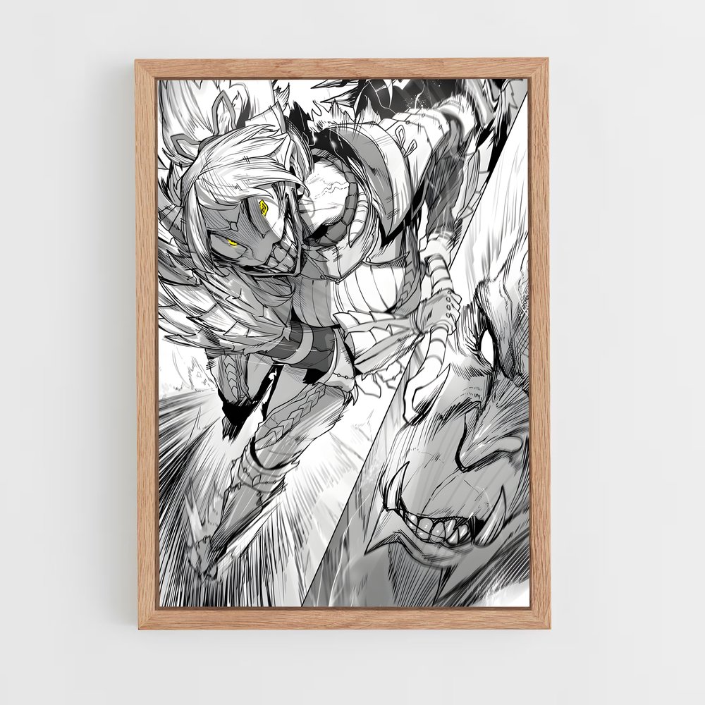 Poster L'Œil du Démon – affiche Monster Hunter (vue 4)