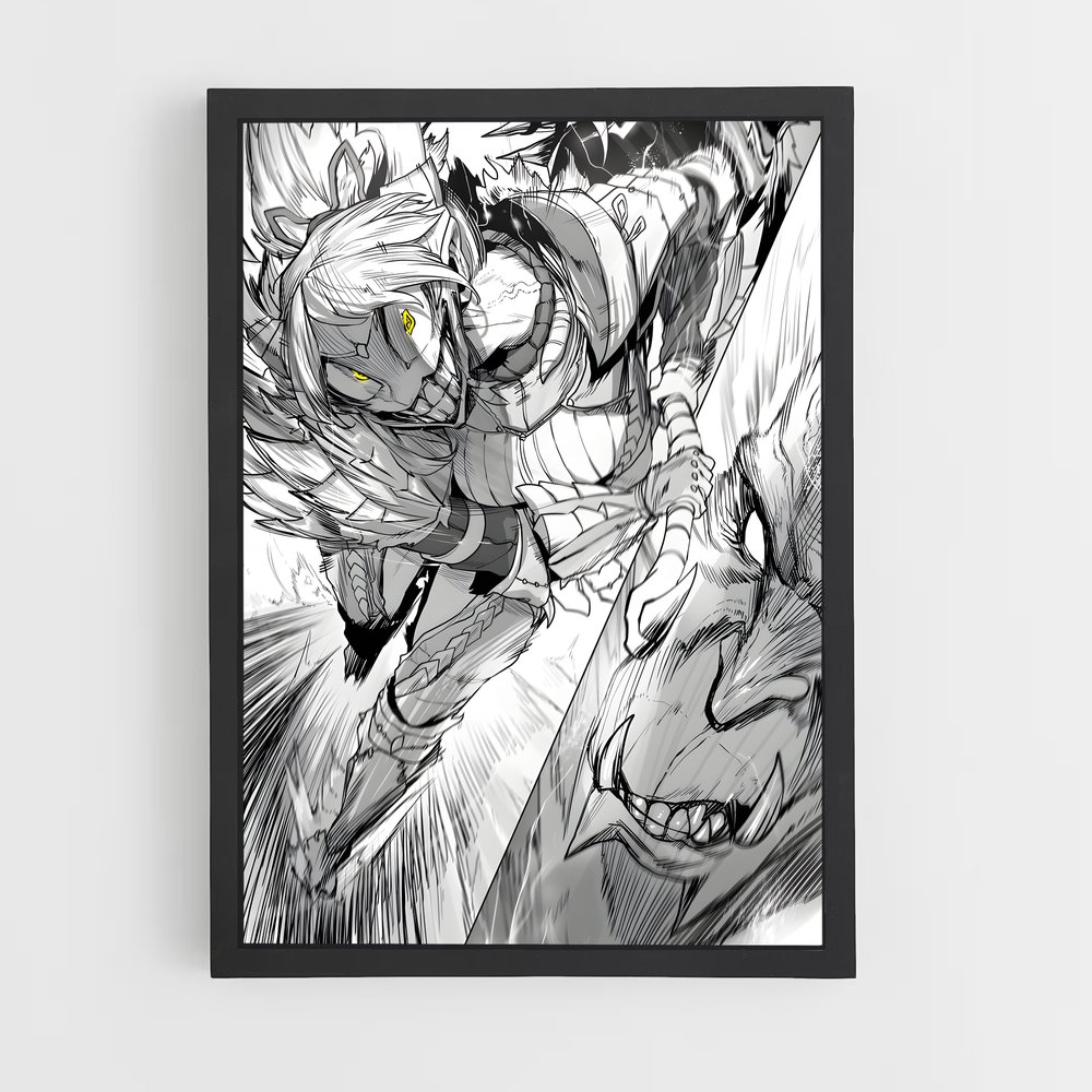 Poster L'Œil du Démon – affiche Monster Hunter (vue 2)