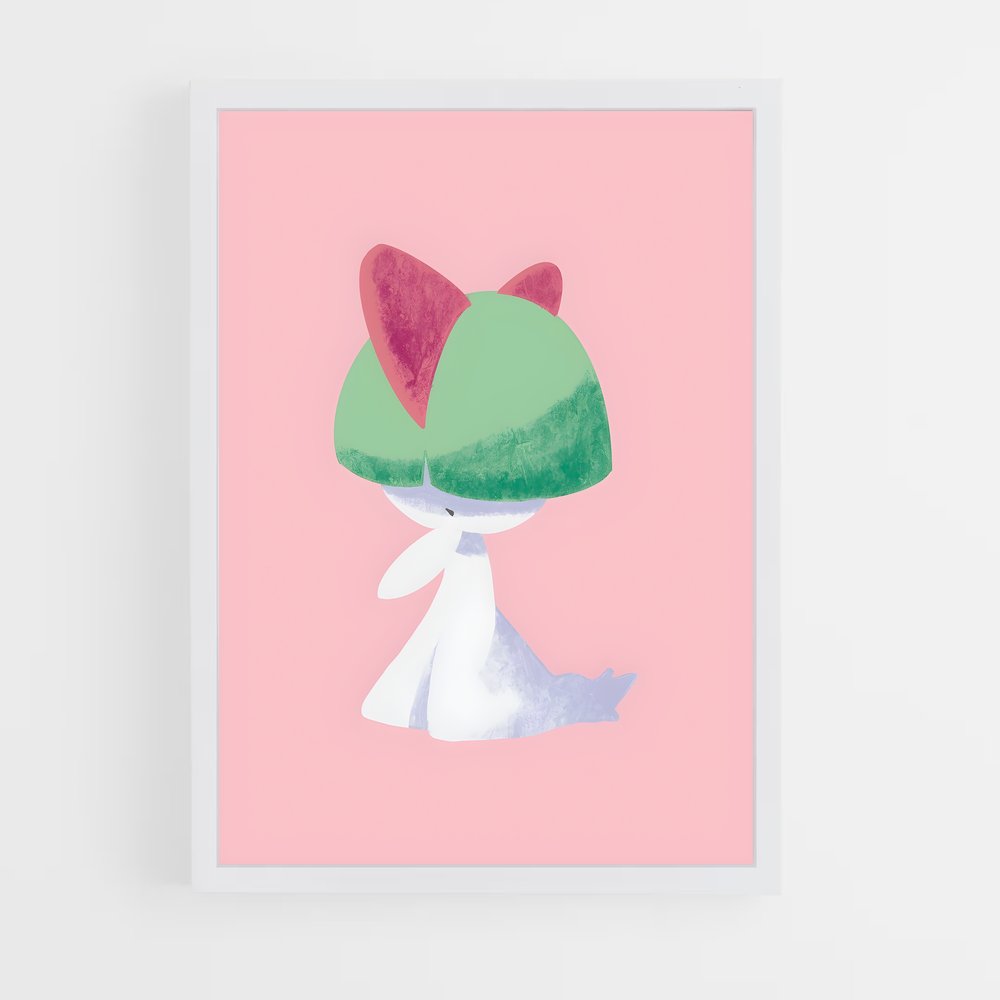 Poster Ralts en Fête – affiche Pokemon (vue 3)