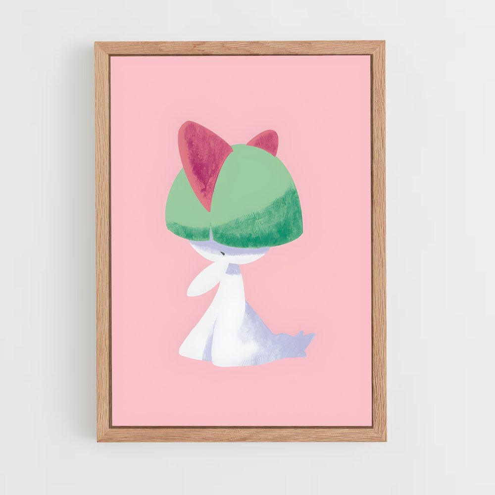 Poster Ralts en Fête – affiche Pokemon (vue 4)