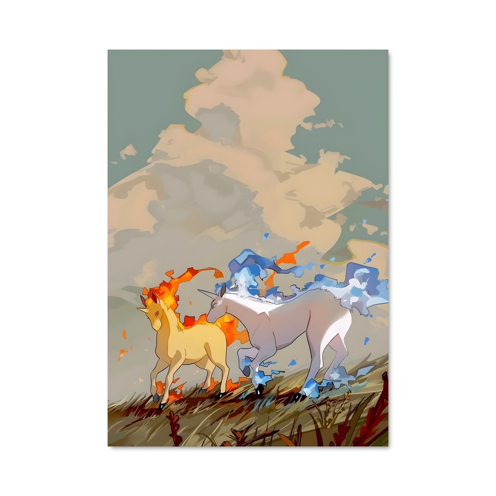 Poster Flamme Éthérée – affiche Pokemon