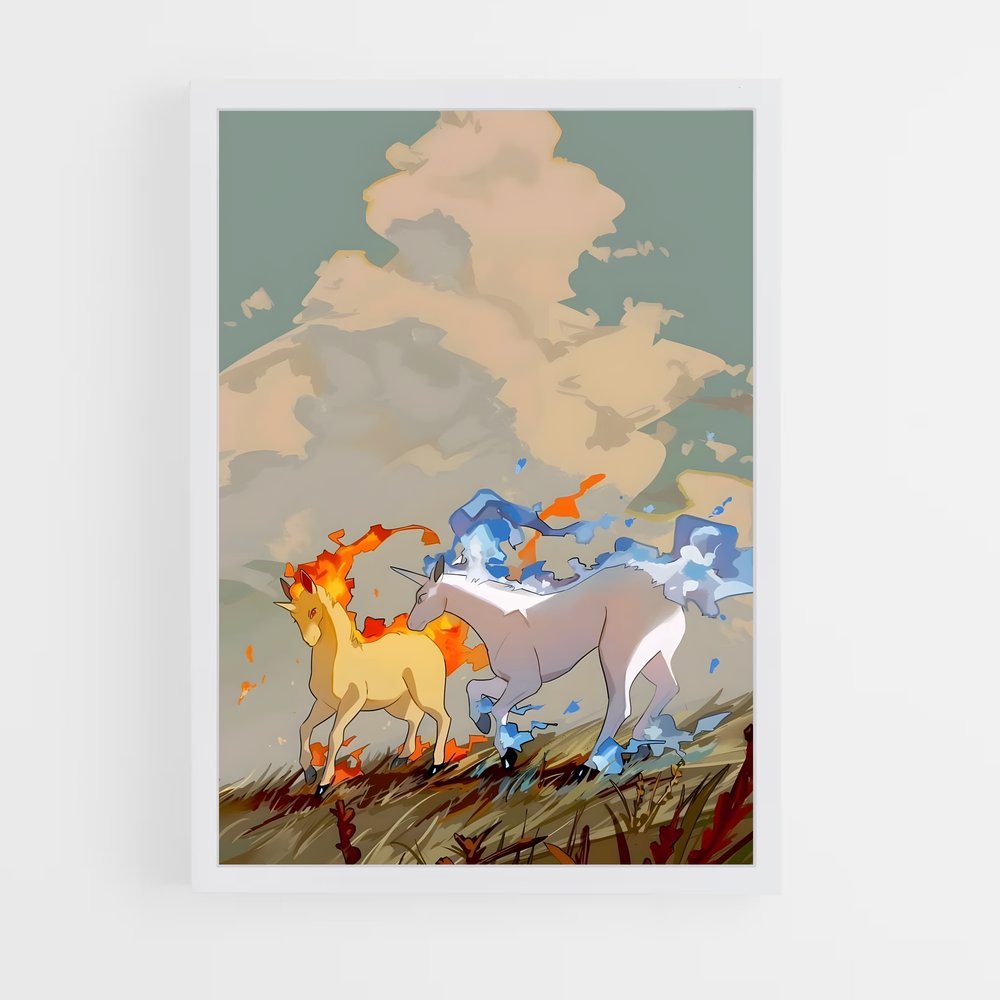 Poster Flamme Éthérée – affiche Pokemon (vue 3)