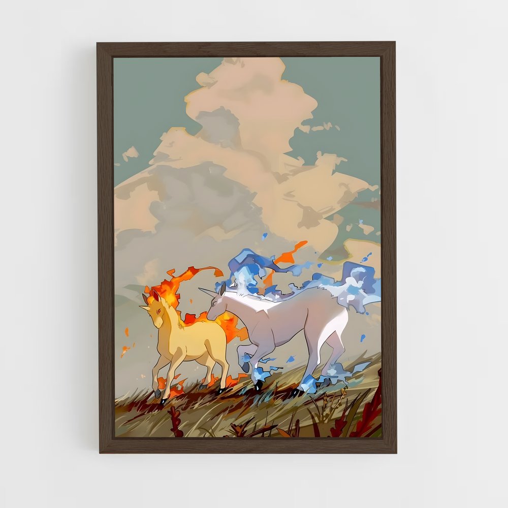 Poster Flamme Éthérée – affiche Pokemon (vue 5)