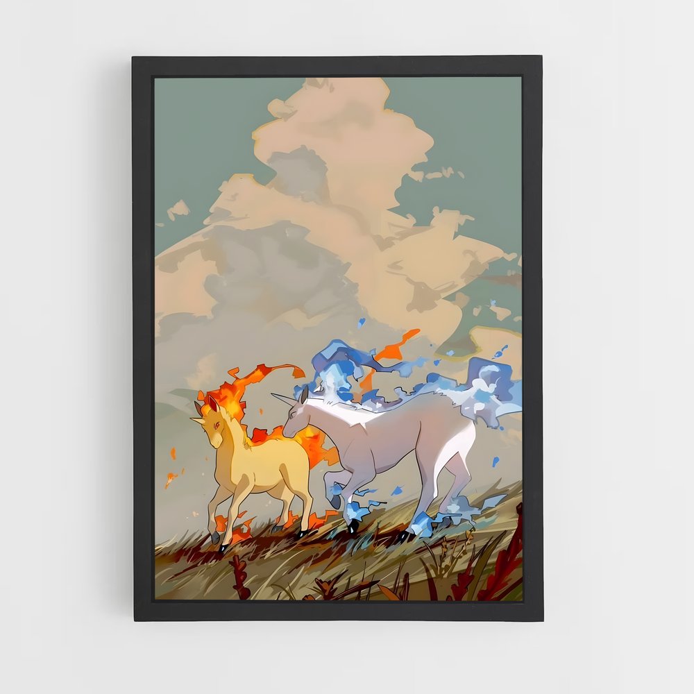 Poster Flamme Éthérée – affiche Pokemon (vue 2)