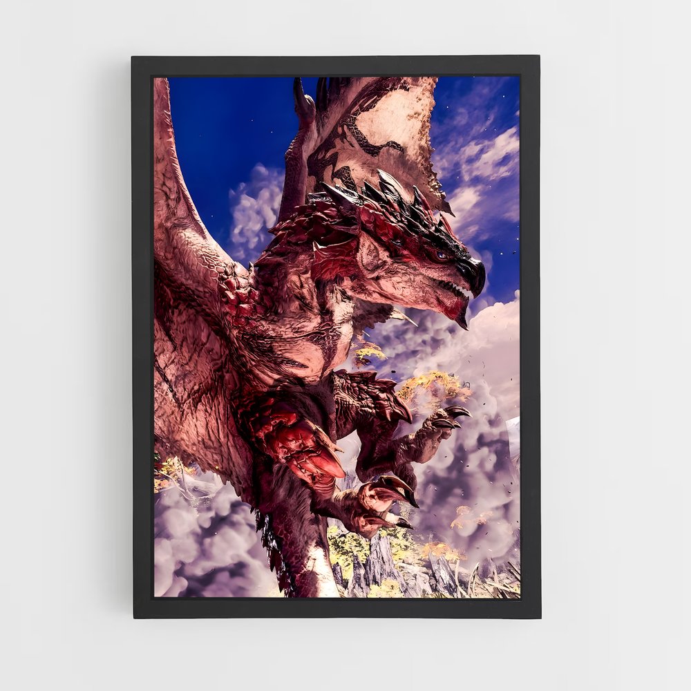 Poster Rathalos en Furie – affiche Monster Hunter (vue 2)