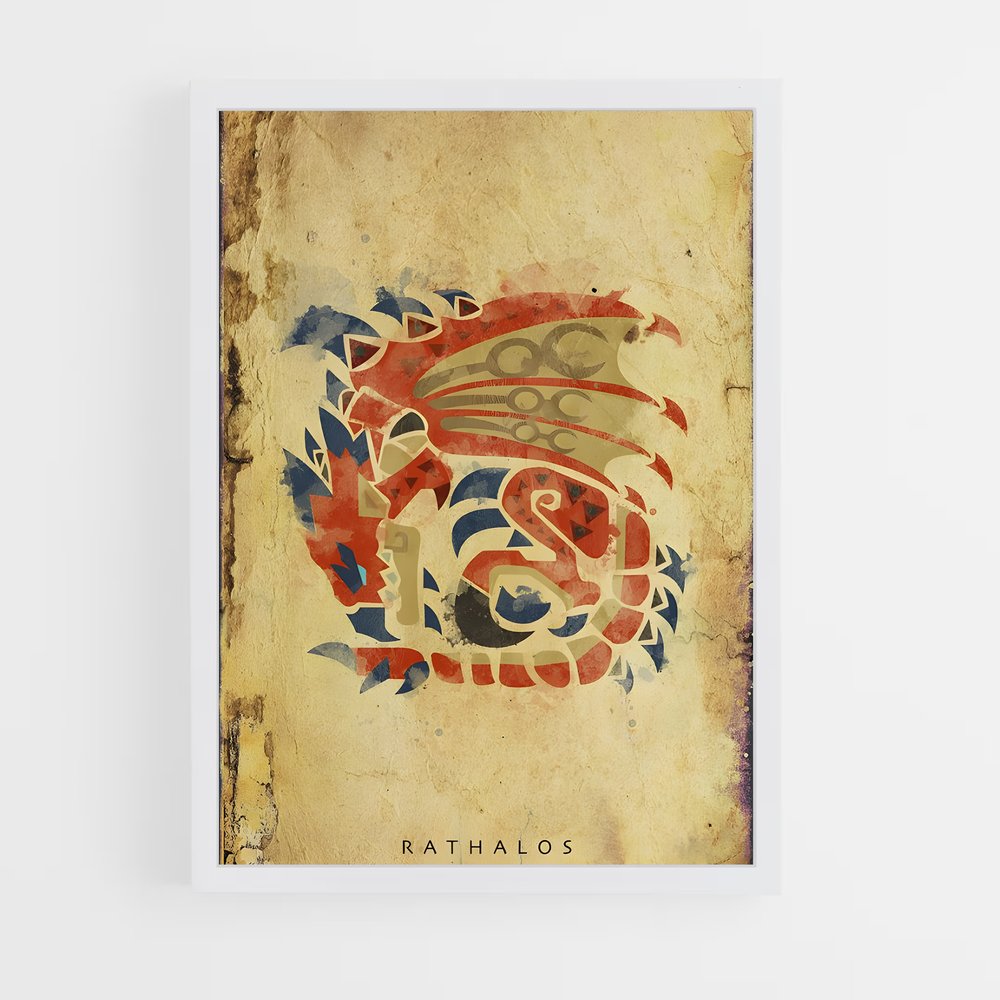 Poster Rathalos Majestueux – affiche Monster Hunter (vue 3)