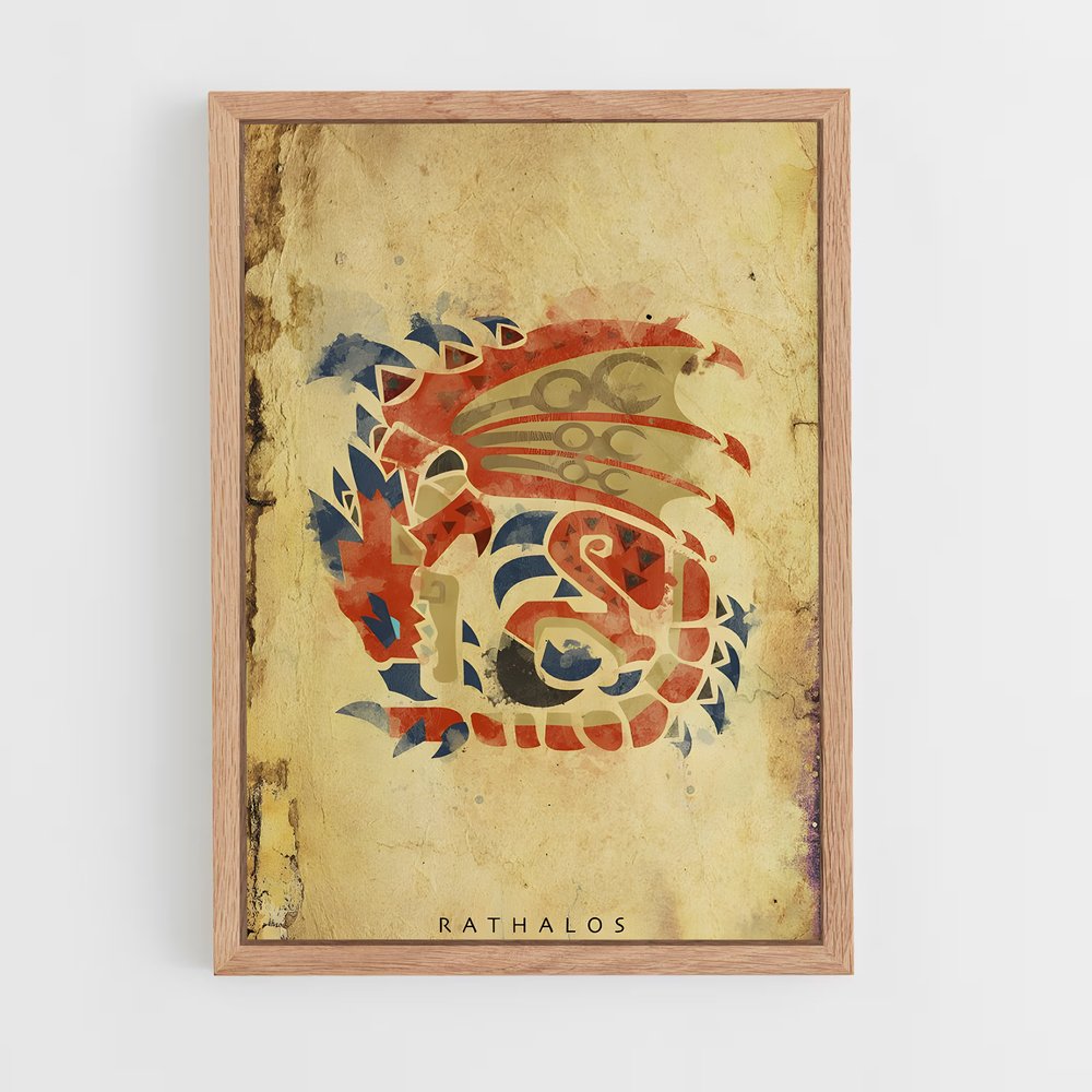 Poster Rathalos Majestueux – affiche Monster Hunter (vue 4)