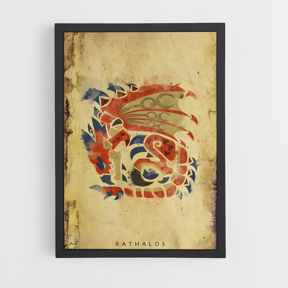 Poster Rathalos Majestueux – affiche Monster Hunter (vue 2)