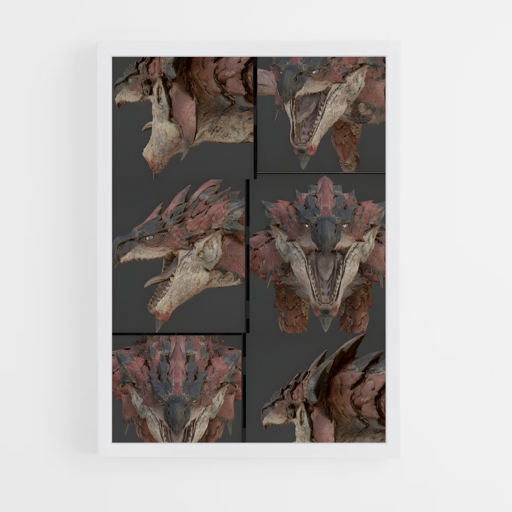 Poster Dragon's Roar – affiche Monster Hunter (vue 3)