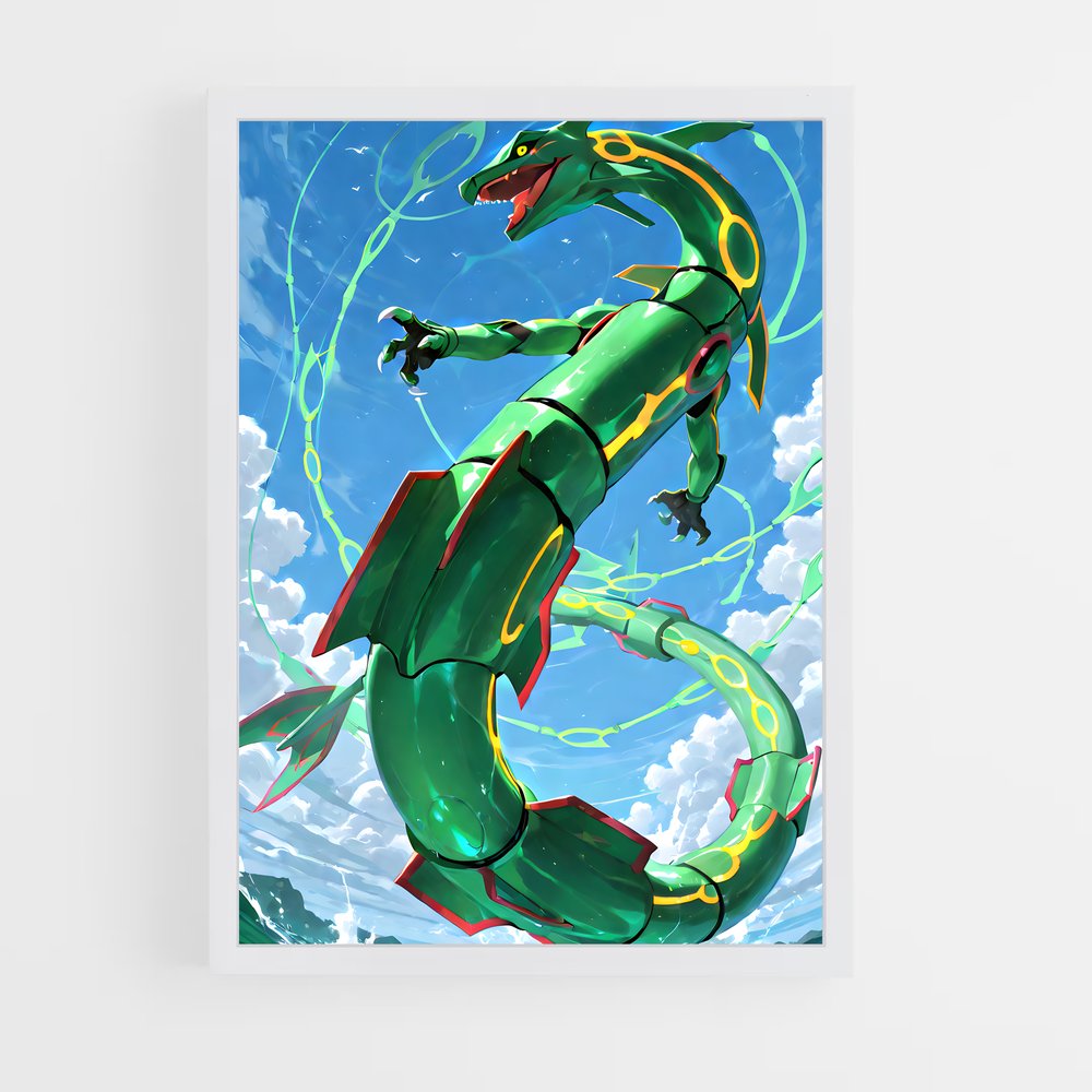 Poster L'Ascension de Rayquaza – affiche Pokemon (vue 3)