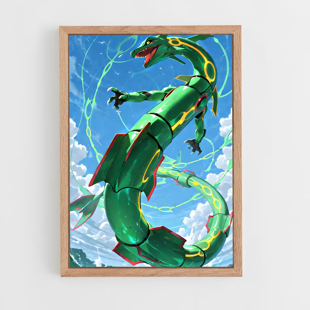Poster L'Ascension de Rayquaza – affiche Pokemon (vue 4)