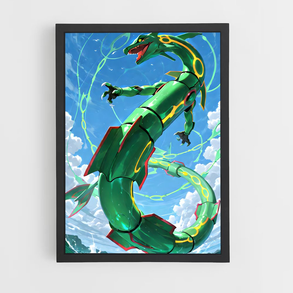 Poster L'Ascension de Rayquaza – affiche Pokemon (vue 2)