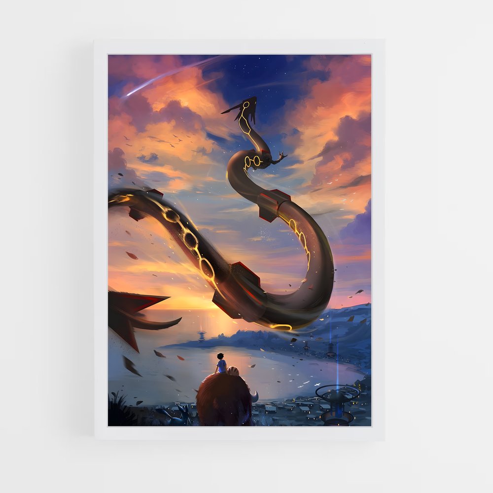 Poster Ciel Serpentin – affiche Pokemon (vue 3)